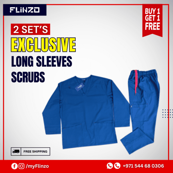 Exclusive Full Sleeve Unisex Scrubs - Buy 1 Get 1 Free