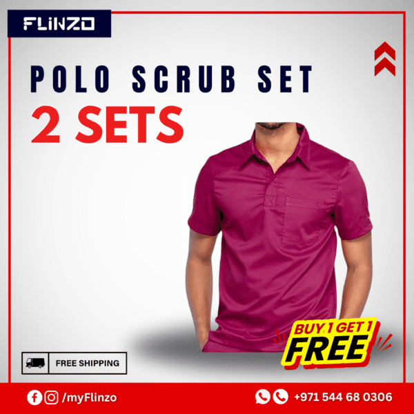 Polo Scrub Suit - Buy 1 Get 1 Free