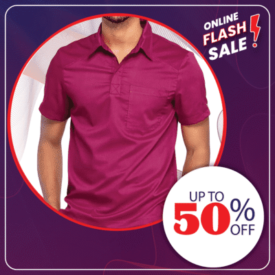 Unisex Polo Style Scrub Suit