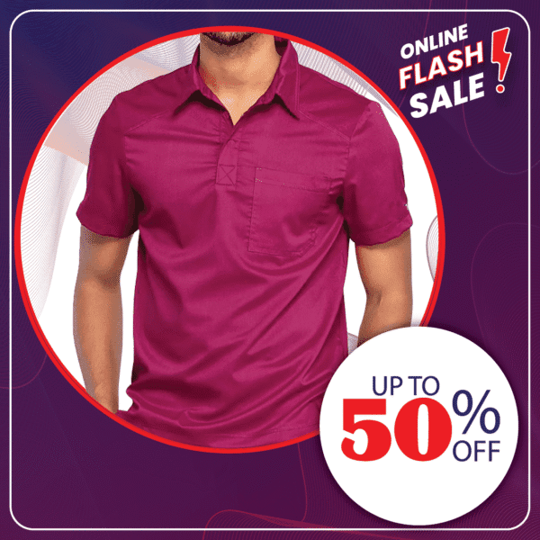Unisex Polo Style Scrub Suit