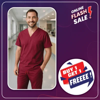 V - Style Unisex Scrubs (Buy 1 Get 1 Free)