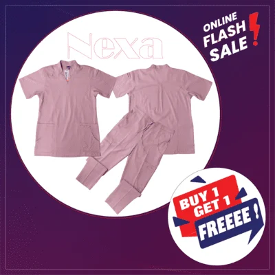 Nexa Stylish Stretchable Scrubs - Buy 1 Get 1 Free!